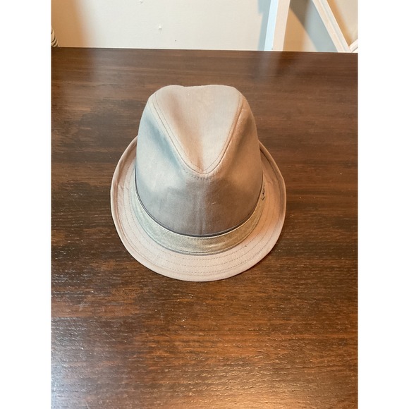 Cremieux Collection Mens Fedora Hat Beige Cotton Blend Dressy Casual S/M - Picture 1 of 6